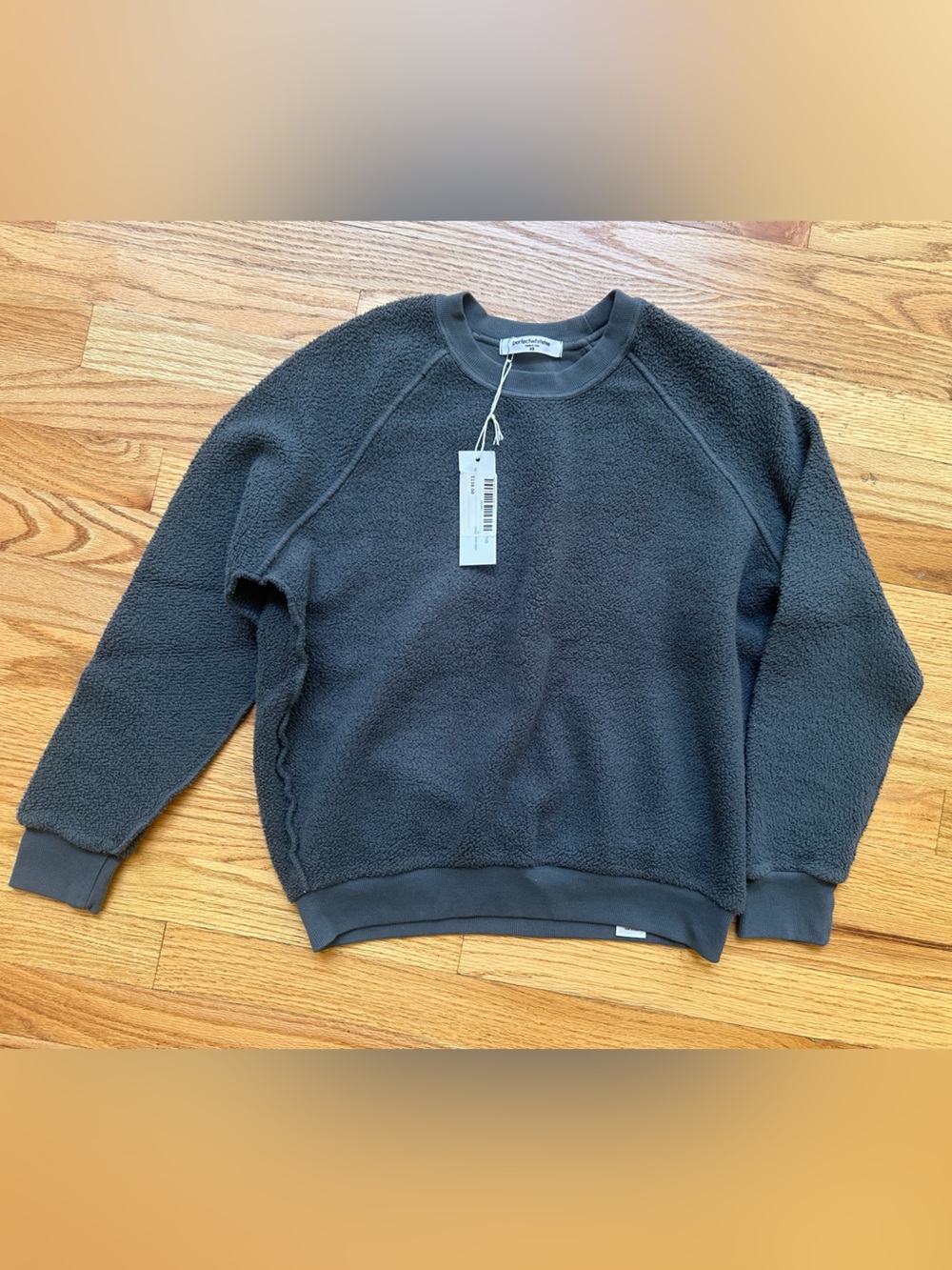 perfectwhitetee Ziggy Charcoal Crewneck Sweatshirt